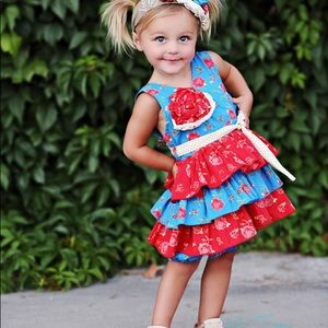 Mustard Pie Jubilee Romper True Blue